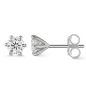 Preview: Lovebird Ohrstecker mit Lab Grown Brillant 1,00 ct. Weißgold 585/000