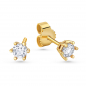 Preview: Lovebird Ohrstecker mit Lab Grown Brillant 0,40 ct. Gelbgold 585/000