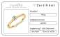 Preview: Lovebird Damenring mit Lab Grown Brillant 0,20 ct. Gelbgold 585/000