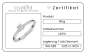 Preview: Lovebird Damenring mit Lab Grown Brillant 0,25 ct. Weißgold 585/000