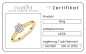 Preview: Lovebird Damenring mit Lab Grown Brillant 1,00 ct. Gelbgold 585/000