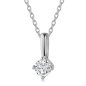 Preview: Lovebird Anhänger mit Lab Grown Brillant 0,20 ct. Weißgold 585/000