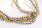Preview: Lovebird Kugelkette 4mm breit Edelstahl