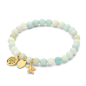 Preview: Lovebird Armband Amazonite Edelstahl IPG