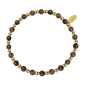 Preview: Lovebird Armband Tigerauge Edelstahl IPG