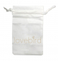 Preview: Lovebird Armreif 3 rhg. Kristall weiß Edelstahl IPG