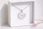 Preview: Halskette mit Gravurplatte 14mm "Herz/Mom" Silber 925/000