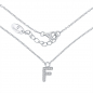 Preview: Lovebird Buchstabencollier F mit Zirkonia Echt Silber 925/000