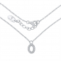 Preview: Lovebird Buchstabencollier O mit Zirkonia Echt Silber 925/000