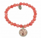 Preview: Lovebird Armband Jade pink Edelstahl IPS