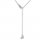 Preview: Collier Infinity mit 23 Zirkonia Echt Silber 925/000