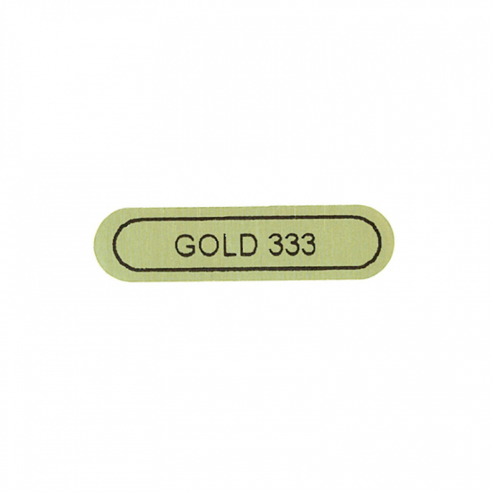 Haftetiketten Gold 333