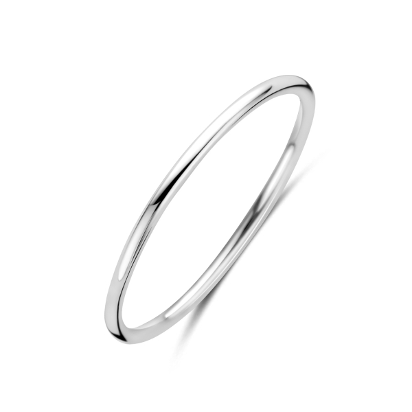 Damenring schmal Silber 925/000 rhodiniert