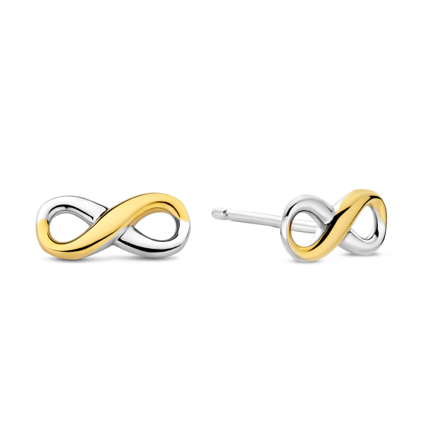 Ohrstecker Endless Silber 925/000 rhodiniert Bicolor