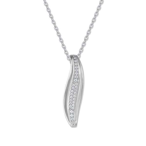 Collier Anhänger Zirkonia Silber 925/000 rhodiniert