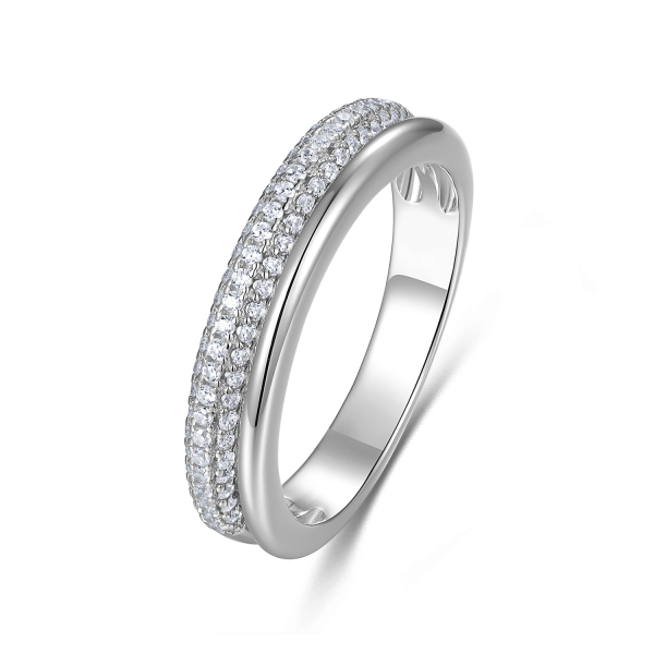 Ring Zirkonia Silber 925/000 rhodiniert