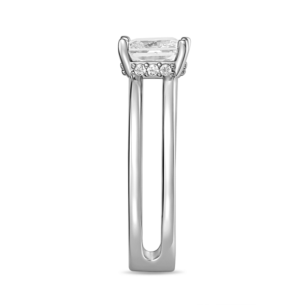 Preview: Damenring Silber 925 mit 13 Zirkonia, rhodiniert