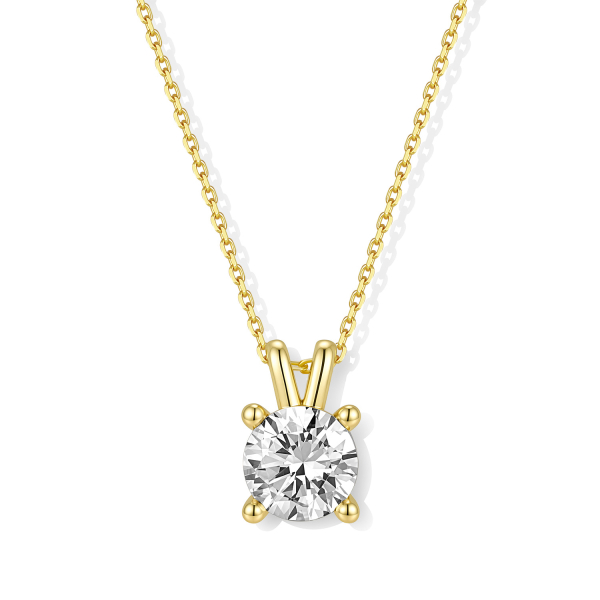 Collier 45/42/40cm Anhänger 7 Zirkonia Silber 925/000 vergoldet