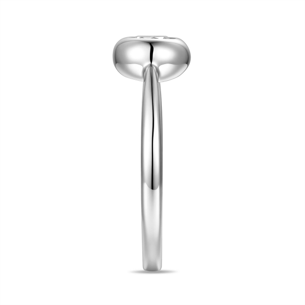 Damenring Silber 925 mit Zirkonia, rhodiniert