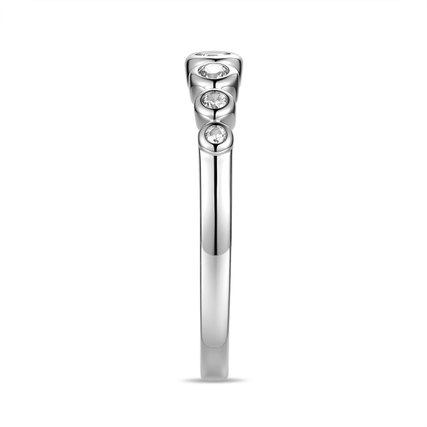 Preview: Damenring 7 Zirkonia Silber 925/000 rhodiniert