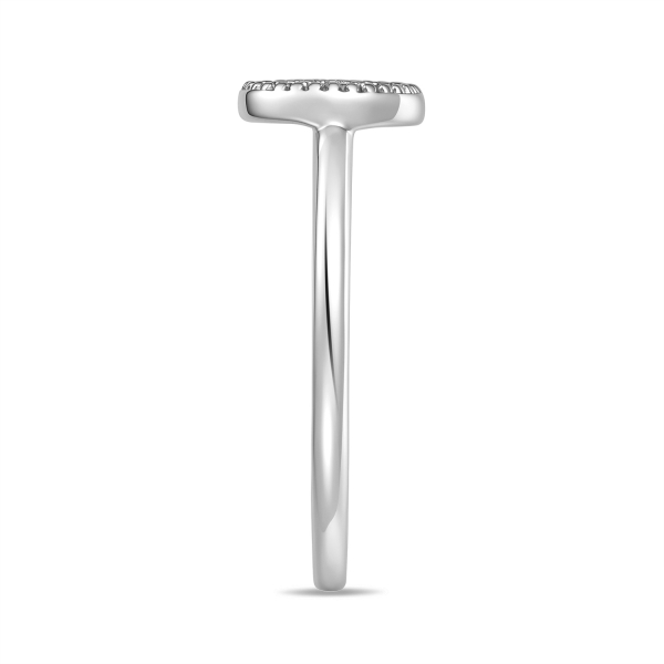 Preview: Damenring Silber 925 Dot mit 23 Zirkonia, rhodiniert