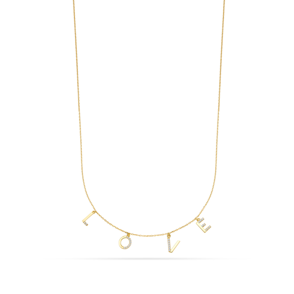 Collier LOVE 24 Zirkonia Gold 333/000