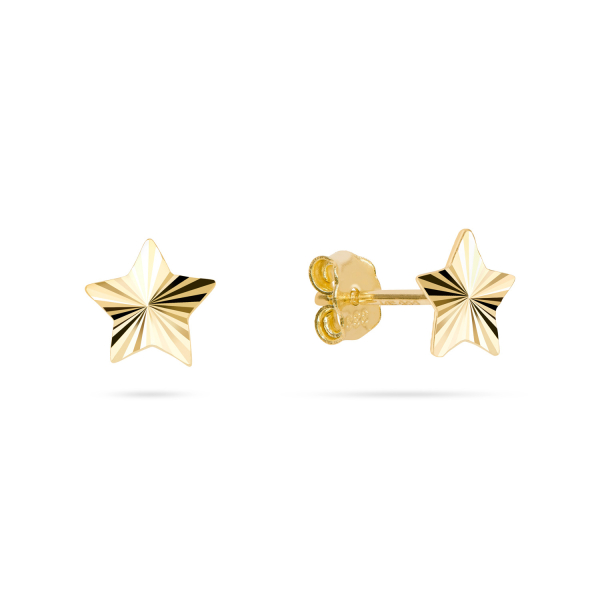 Ohrstecker Stern diamantiert Gold 333/000