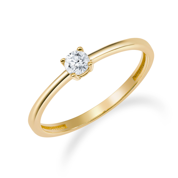 Ring Solitär Zirkonia Gold 333/000