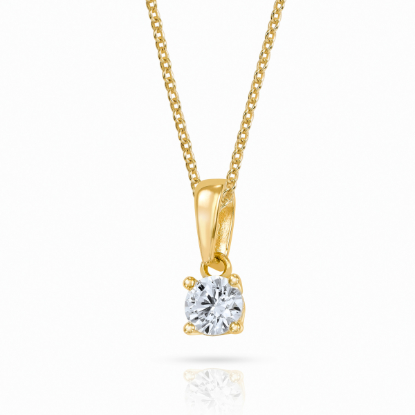 Anhänger Solitär Zirkonia Gold 333/000