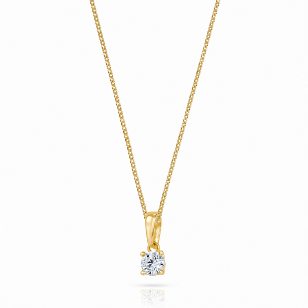 Anhänger Solitär Zirkonia Gold 333/000