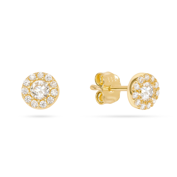 Ohrstecker 24 Zirkonia Gold 333/000