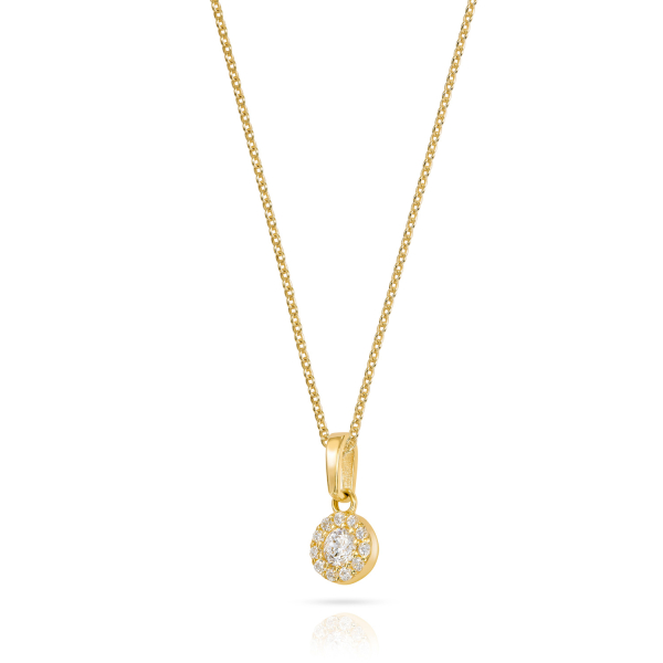 Anhänger 12 Zirkonia Gold 333/000
