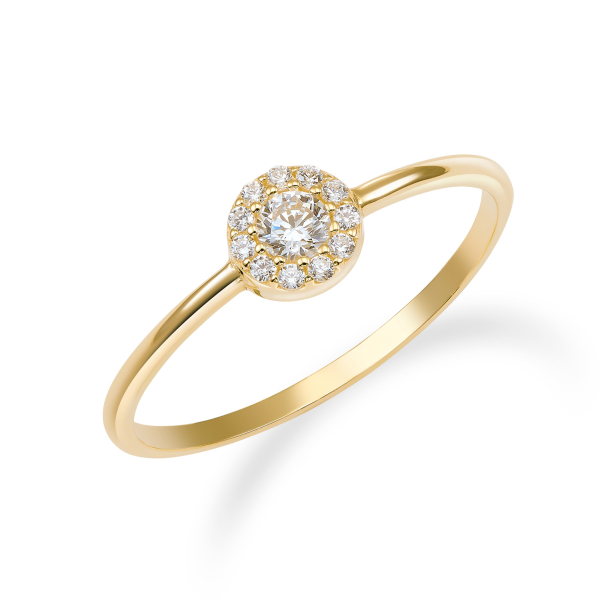 Ring 12 Zirkonia Gold 333/000