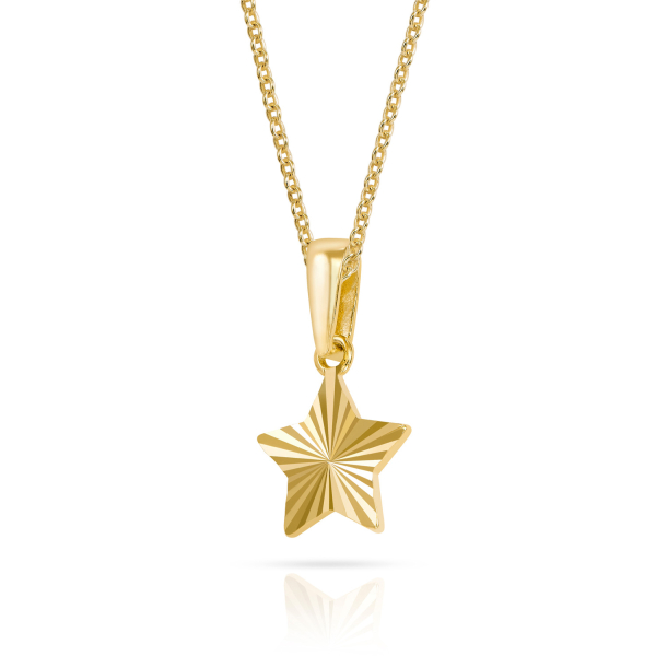 Anhänger Stern diamantiert Gold 333/000