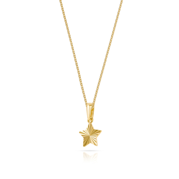 Anhänger Stern diamantiert Gold 333/000