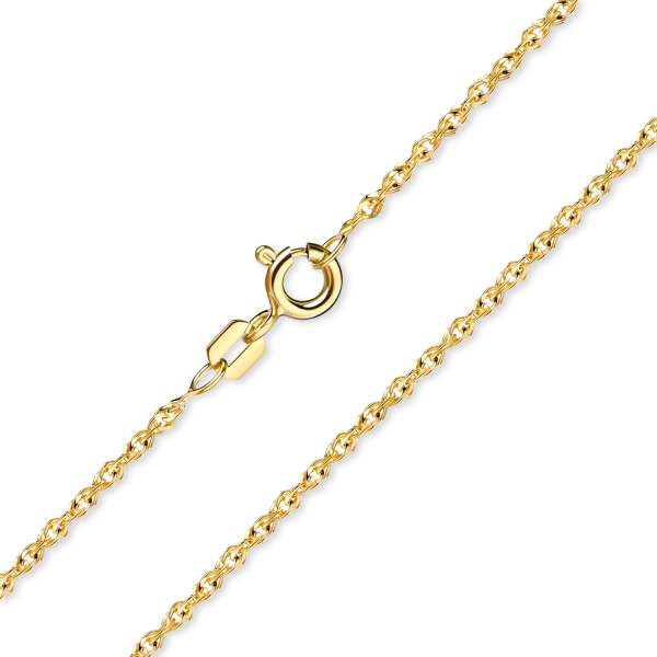 Singapurkette 1.0mm 45cm Gold 333/000