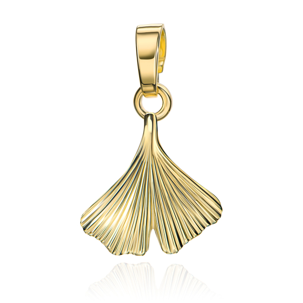 Anhänger Ginkgoblatt Gold 333/000