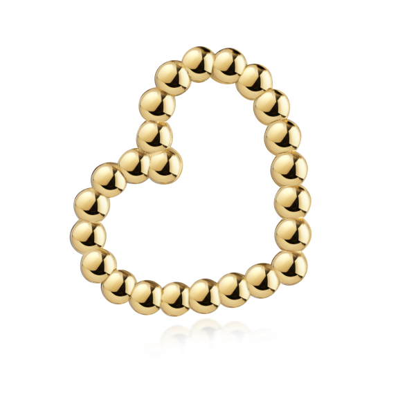 Anhänger Kugel-Herz Gold 333/000