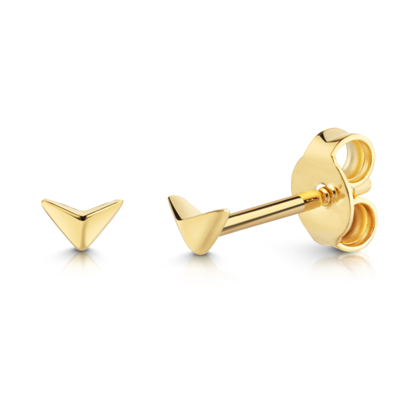 Ohrstecker V-Form Gold 333/000