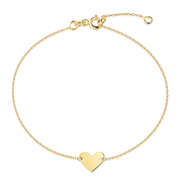 Armband mit Herz 9mm Gold 333/000
