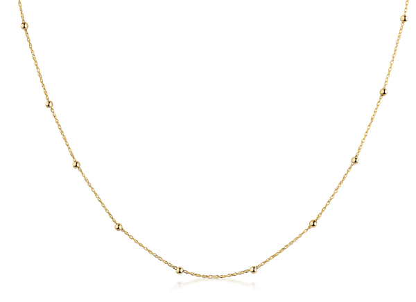 Doppelankerkette mit Kugeln Ø 2mm Gold 333/000