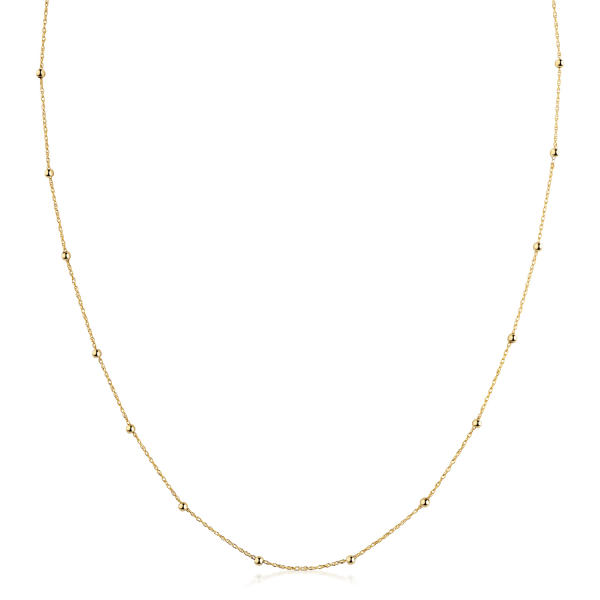 Preview: Doppelankerkette mit Kugeln Ø 2mm Gold 333/000