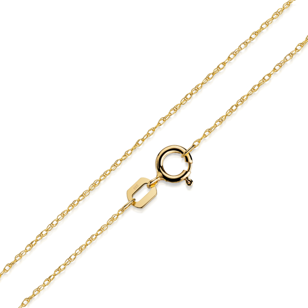 Filigrane Doppelankerkette 0.8mm breit Gold 333/000