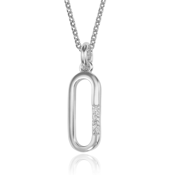 Anhänger mit Zirkonia Silber 925/000 rhodiniert