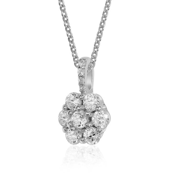 Anhänger mit 11 Zirkonia Silber 925/000 rhodiniert