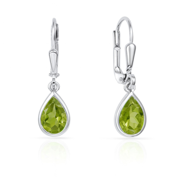 Ohrhänger Peridot Silber 925/000 rhodiniert