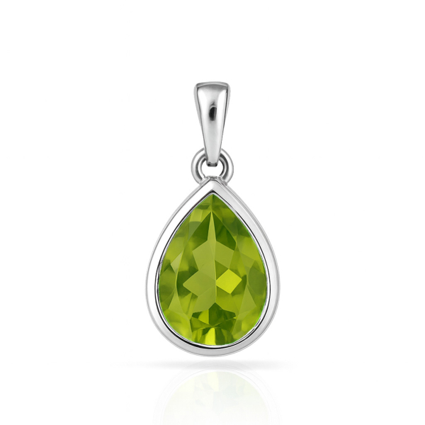 Anhänger Peridot Silber 925/000 rhodiniert