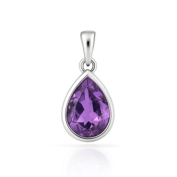 Anhänger Amethyst Silber 925/000 rhodiniert