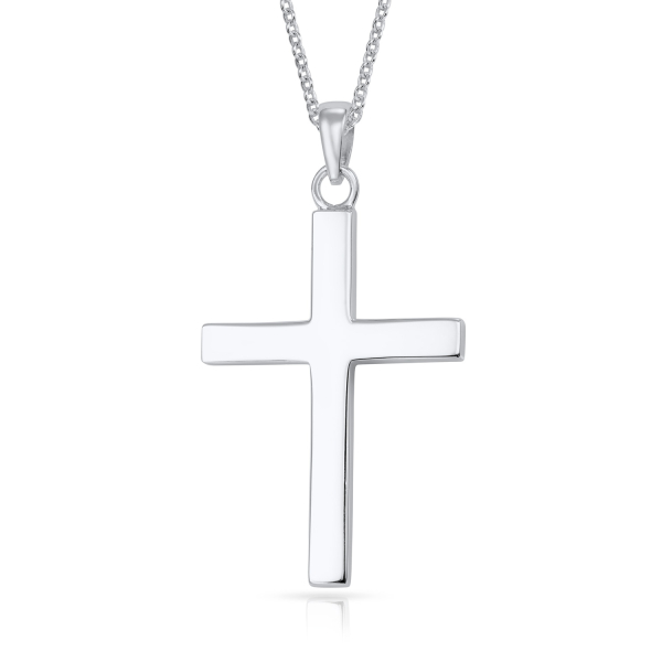 Anhänger Kreuz glanz 32mm Silber 925/000 rhodiniert