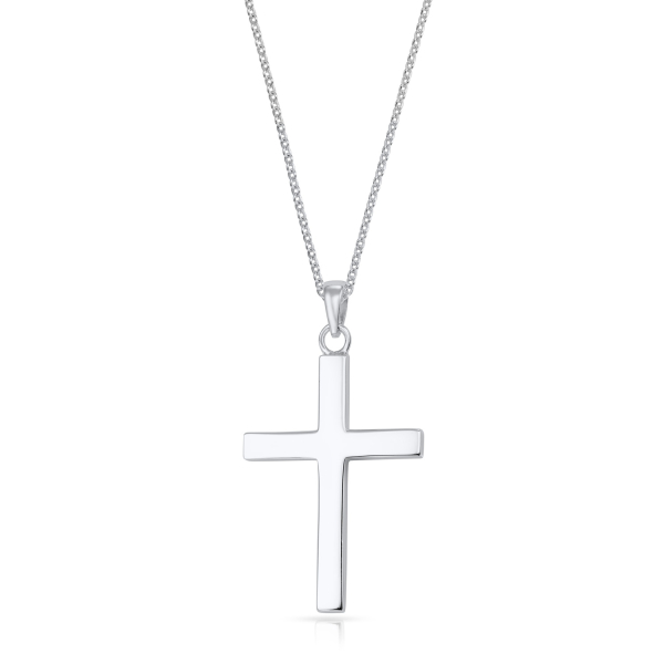 Anhänger Kreuz glanz 32mm Silber 925/000 rhodiniert